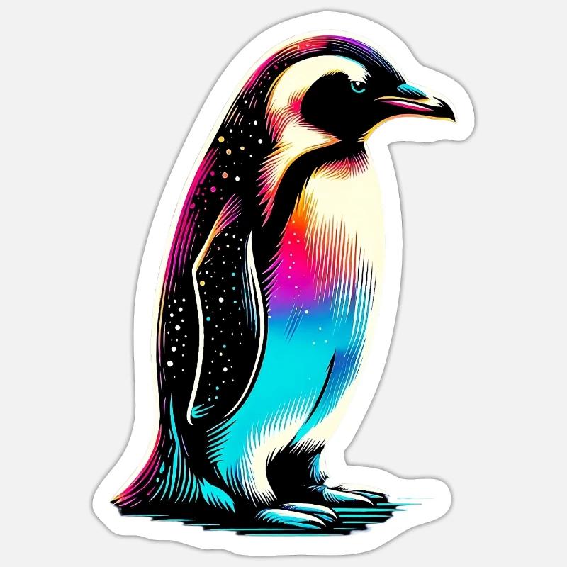 Penguin - Sticker size S (10 x 10 cm) - white matte
