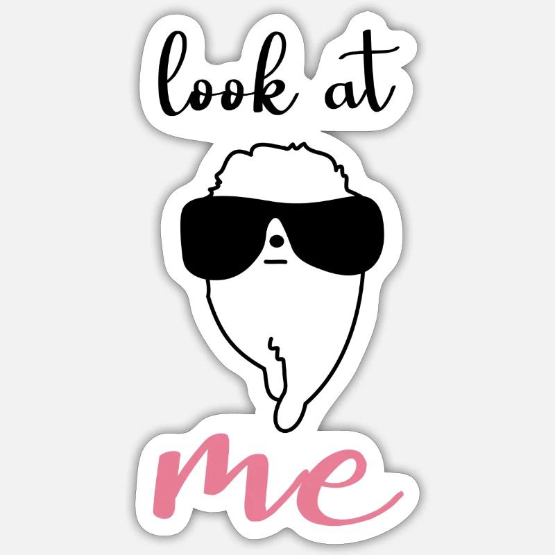 Spitz nain Sticker taille S (10 x 10 cm)