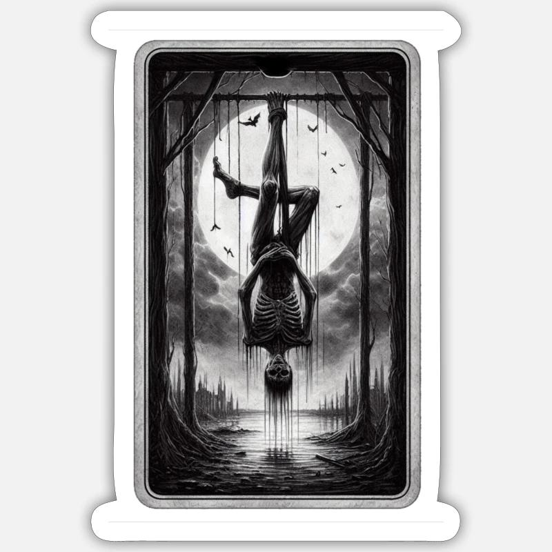 Cintre - Sticker taille S (10 x 10 cm) - blanc mat
