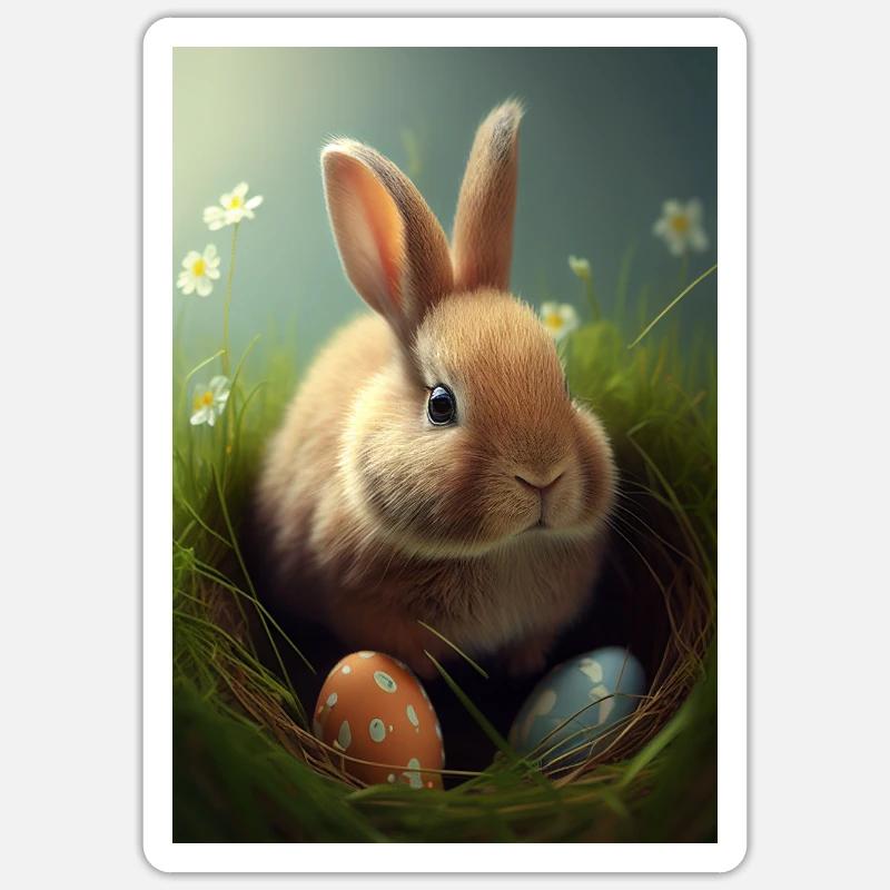 Hare Sticker size S (10 x 10 cm)