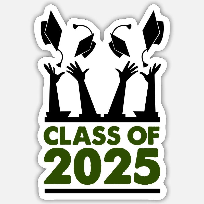 class of 2025 - Sticker size S (10 x 10 cm) - white matte