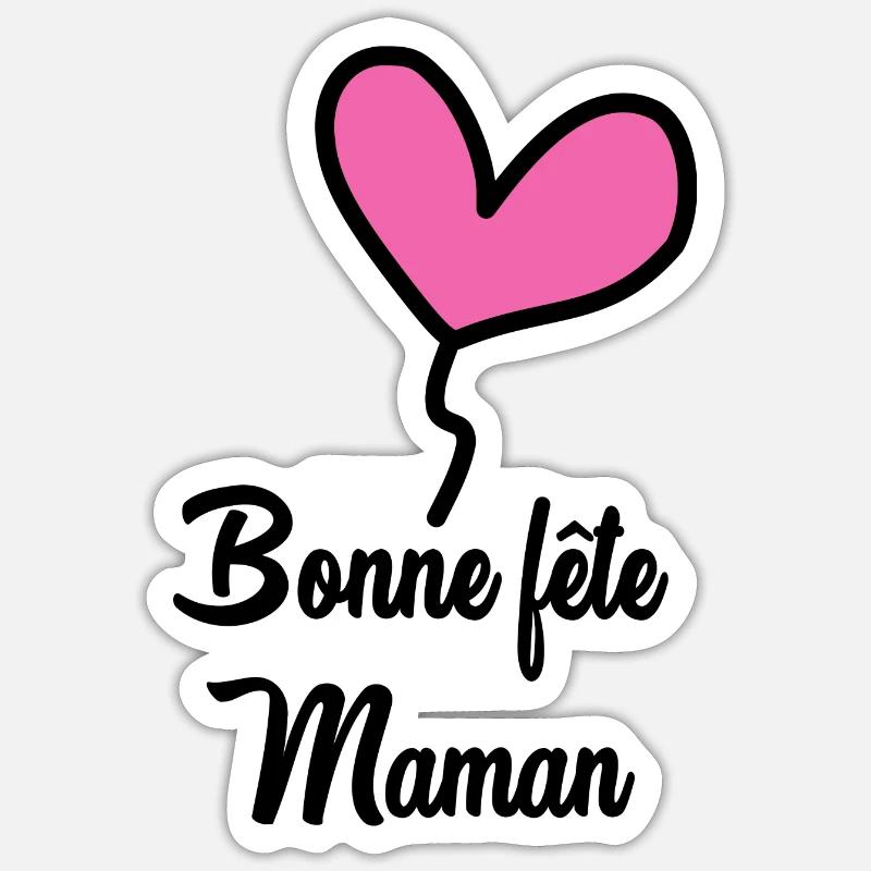 MUTTERTAG. SCHÖNEN MUTTERTAG Sticker Größe S (10 x 10 cm)