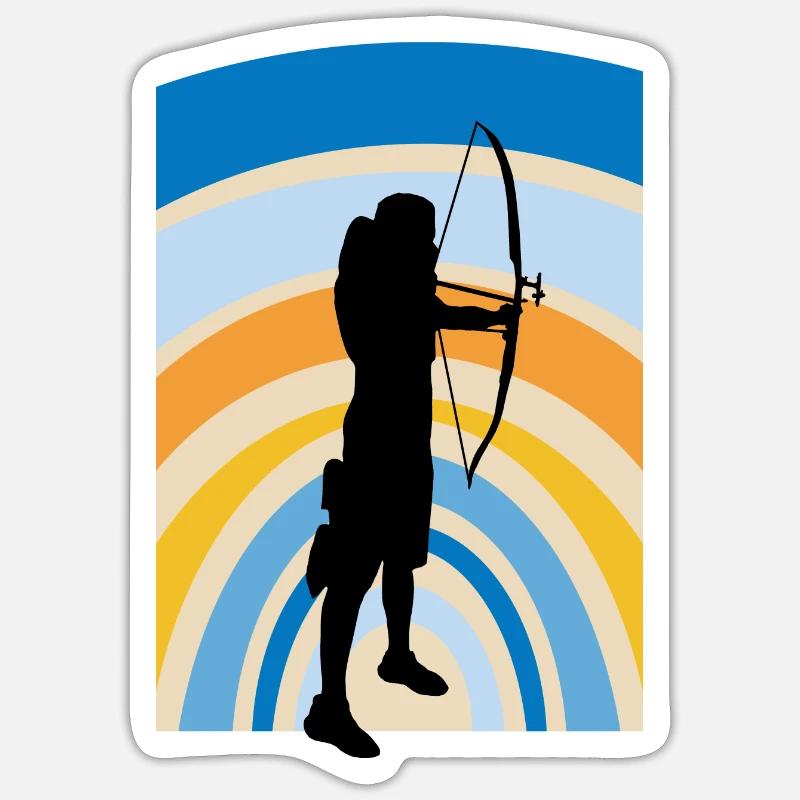 Longbow Bow Sticker size S (10 x 10 cm)