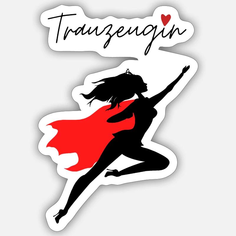 Trauzeugin Sticker Größe S (10 x 10 cm)