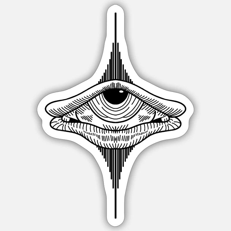 Oeil Sticker taille S (10 x 10 cm)