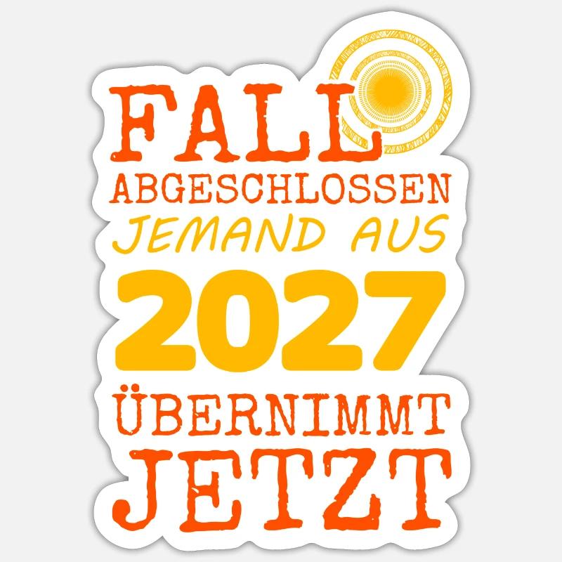 2027 - Sticker taille S (10 x 10 cm) - blanc mat