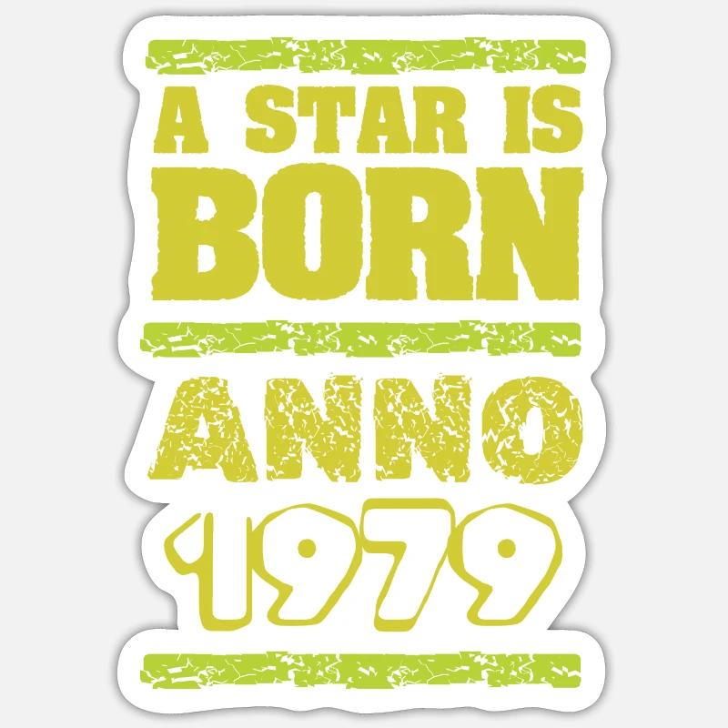 Spruch 1979 - Sticker Größe S (10 x 10 cm) - Mattweiß