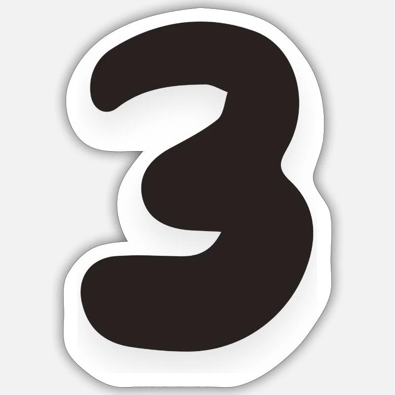 3 - Sticker size S (10 x 10 cm) - white matte