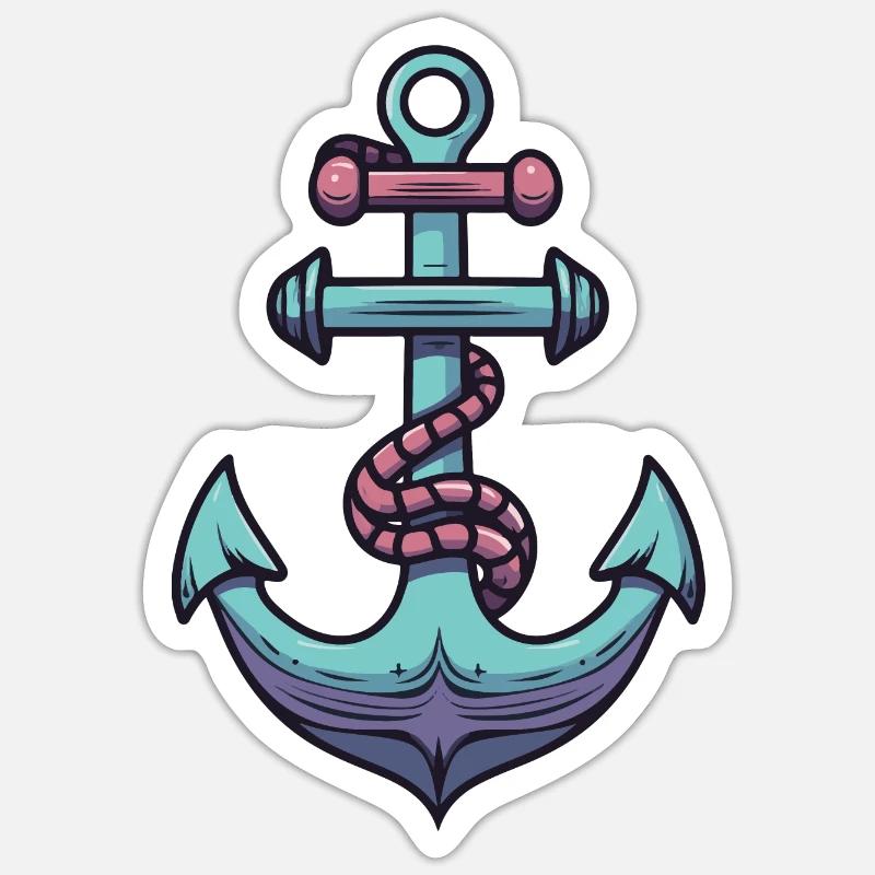 Anchor Harbour - Sticker size S (10 x 10 cm) - white matte