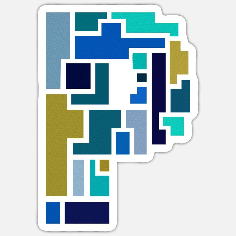 P - Sticker taille S (10 x 10 cm) - blanc mat