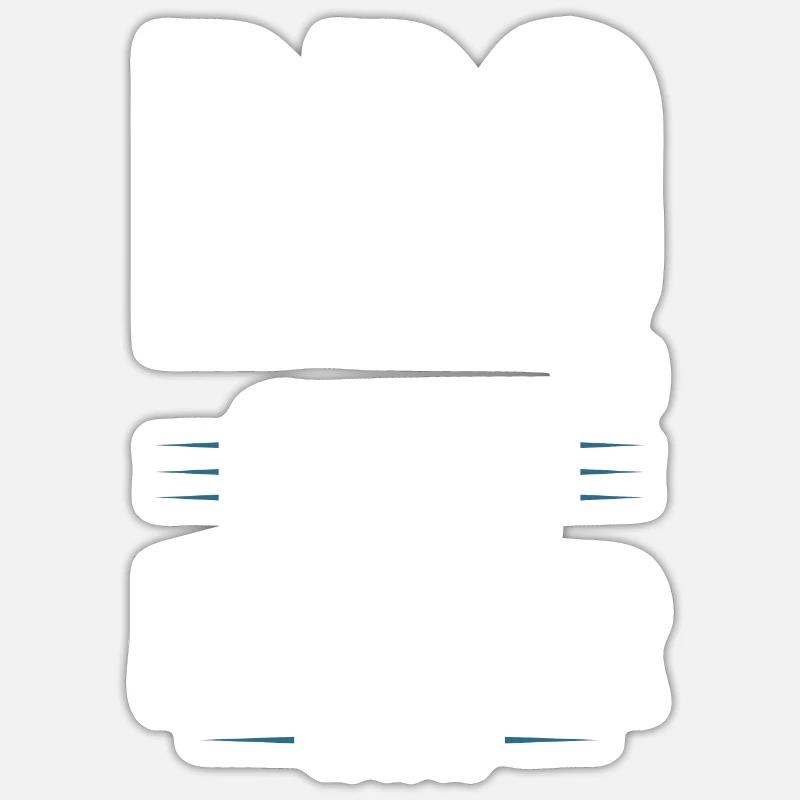 Équipe de barbecue - Sticker taille S (10 x 10 cm) - blanc mat