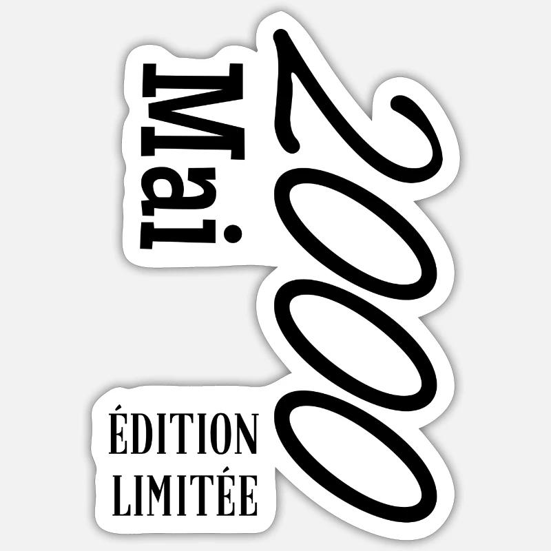édition limitée Mai 2000 Sticker taille S (10 x 10 cm)