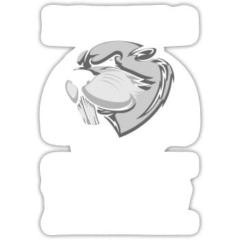 Beaver Bober Natural Wood - Sticker size S (10 x 10 cm) - white matte - Front