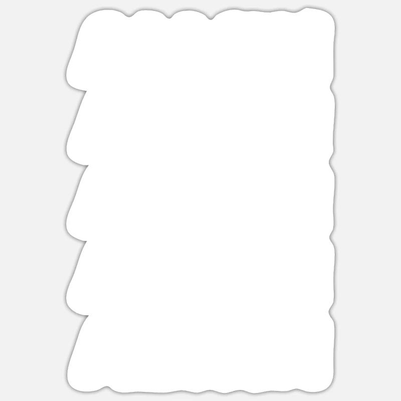 Alwin - Sticker taille S (10 x 10 cm) - blanc mat