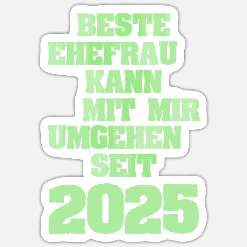 Ehe 2025 Sticker Größe S (10 x 10 cm)
