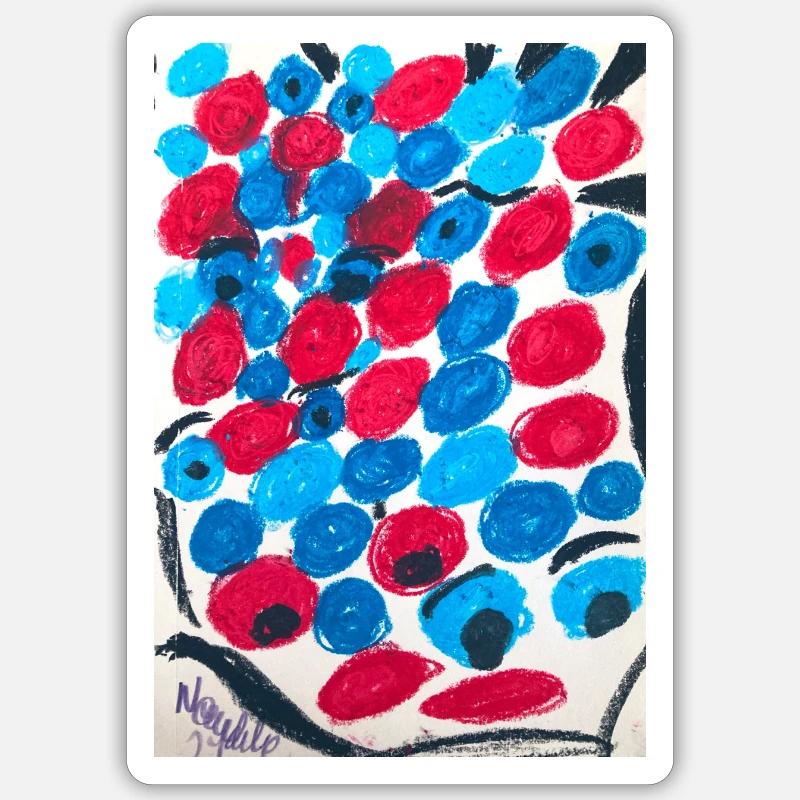 What do you see? - Sticker taille S (10 x 10 cm) - blanc mat