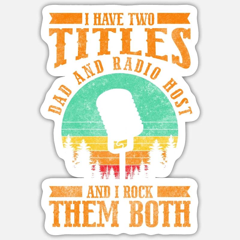 Presenter Microphone Hobby Channel Sticker size S (10 x 10 cm)