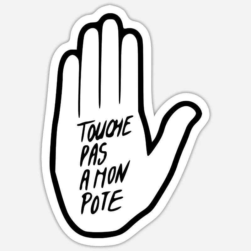Don't touch my buddy - Sticker size S (10 x 10 cm) - white matte