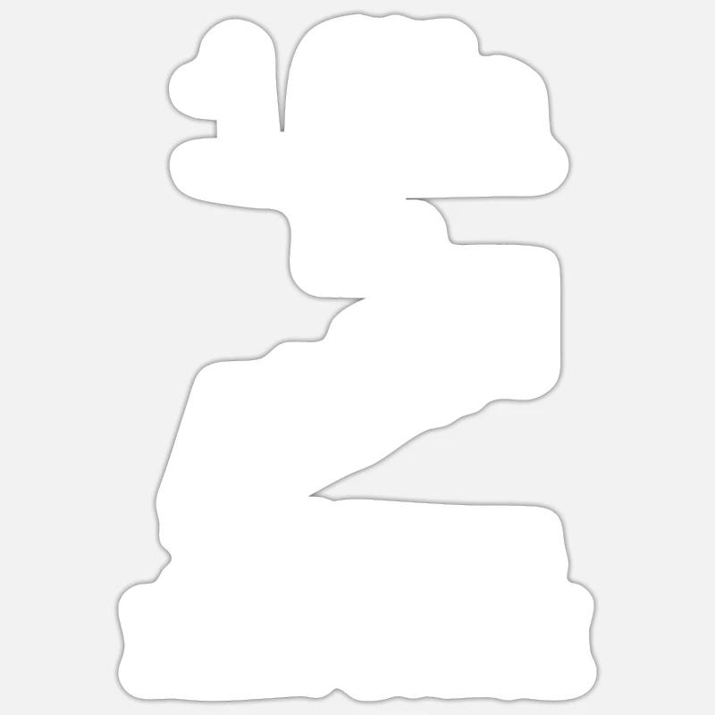 Albin - Sticker Größe S (10 x 10 cm) - Mattweiß