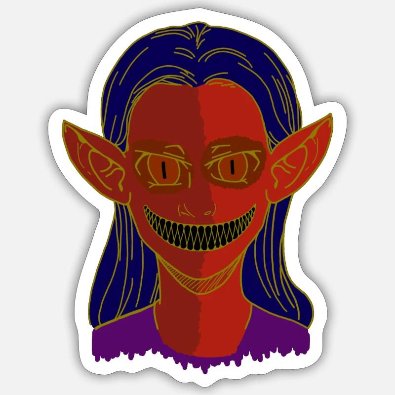 Bad Witch - Sticker Größe S (10 x 10 cm) - Mattweiß
