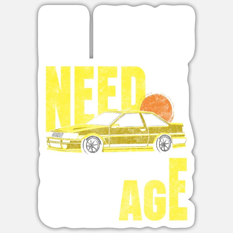 Car Engine Classic - Sticker size S (10 x 10 cm) - white matte