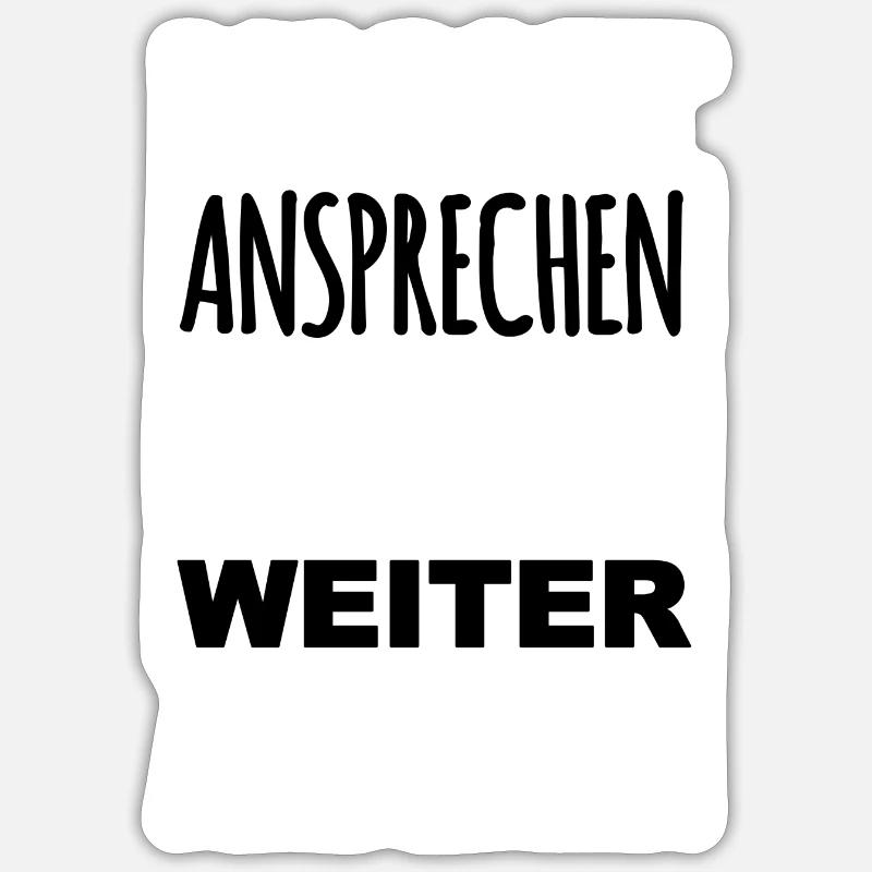 Weiter Arbeiten - Sticker Größe S (10 x 10 cm) - Mattweiß