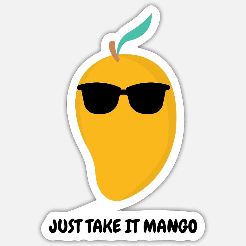 Prends-le simplement Mango - Simple Sticker taille S (10 x 10 cm)