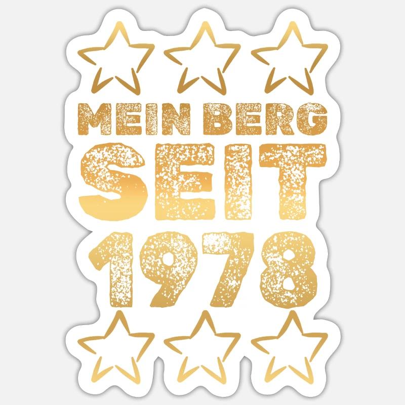 1978 - Sticker size S (10 x 10 cm) - white matte