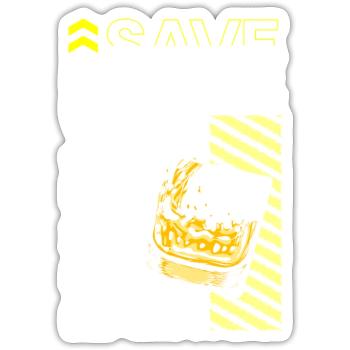Gin Getränke Drink Longdrink - Sticker Größe S (10 x 10 cm) - Mattweiß - Vorne