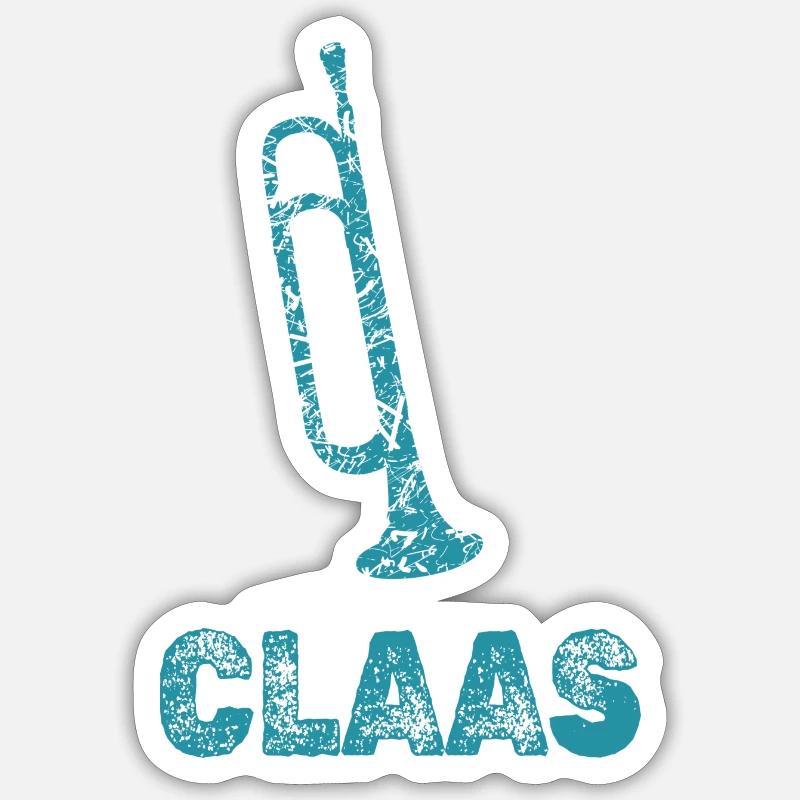 Claas - Sticker taille S (10 x 10 cm) - blanc mat