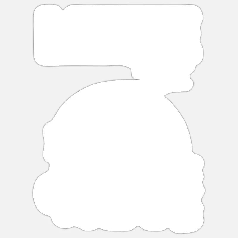Kitesurf - Sticker taille S (10 x 10 cm) - blanc mat