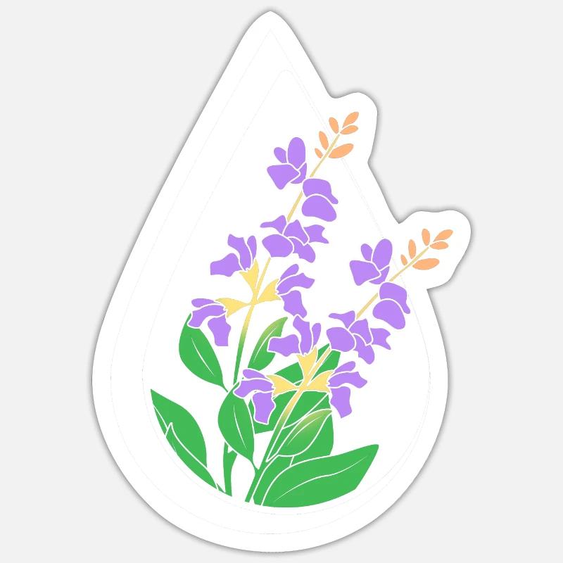 Ätherisches Öl Sticker Größe S (10 x 10 cm)