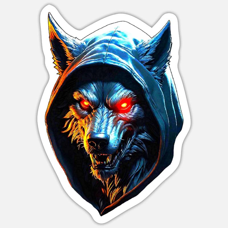 Werwolf Sticker Größe S (10 x 10 cm)
