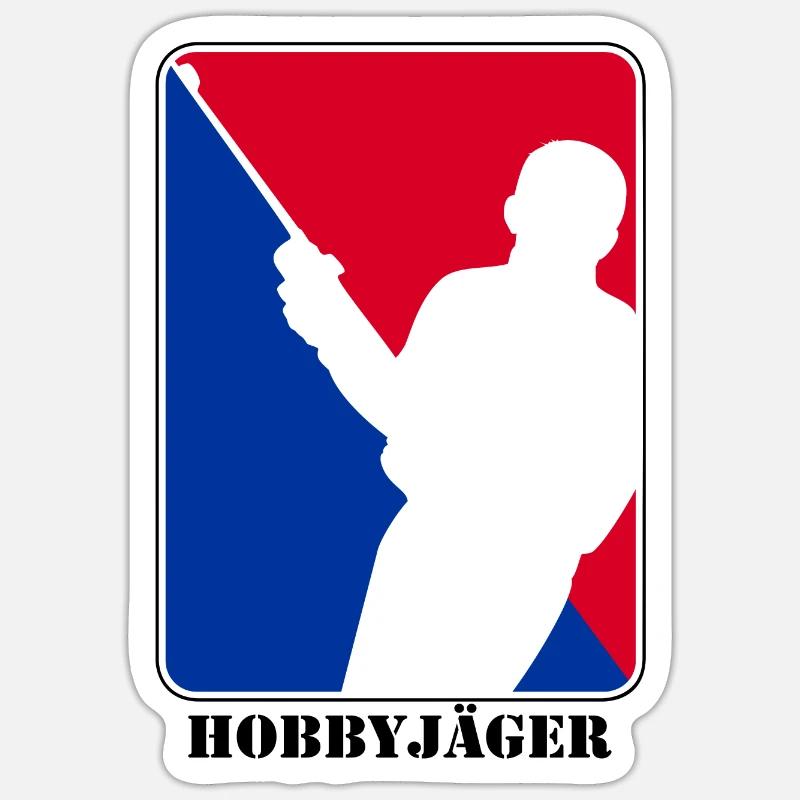 Hobby hunter Sticker size S (10 x 10 cm)