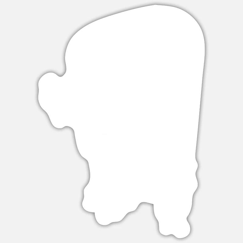 Escalade escalade bloc - Sticker taille S (10 x 10 cm) - blanc mat
