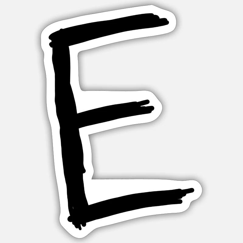 Buchstaben E Sticker Größe S (10 x 10 cm)