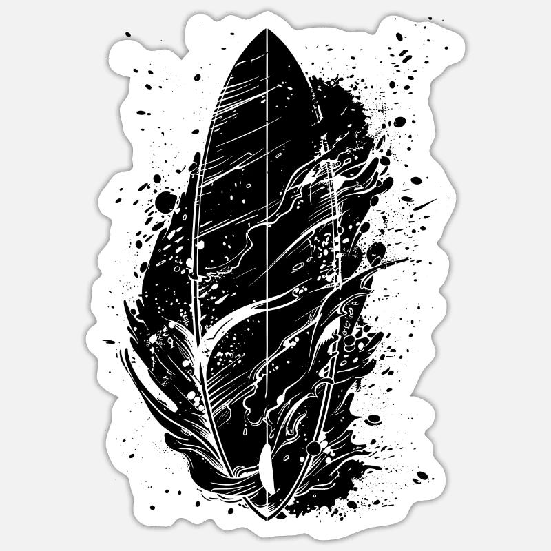 Planche de surf Graffiti Sticker taille S (10 x 10 cm)