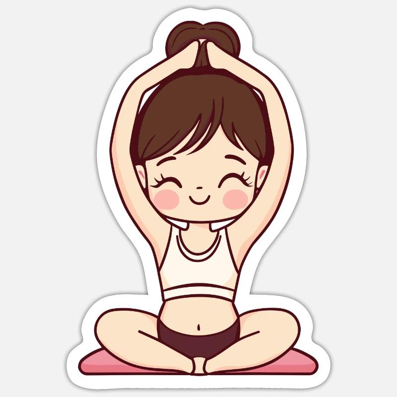 Yoga Om Sticker size S (10 x 10 cm)