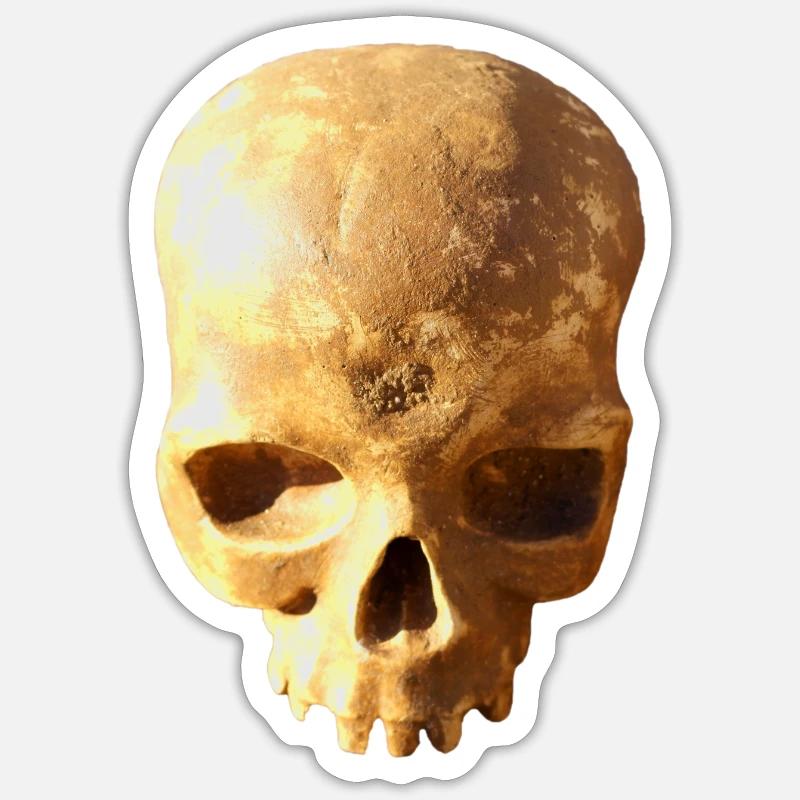 Skull background Sticker size S (10 x 10 cm)