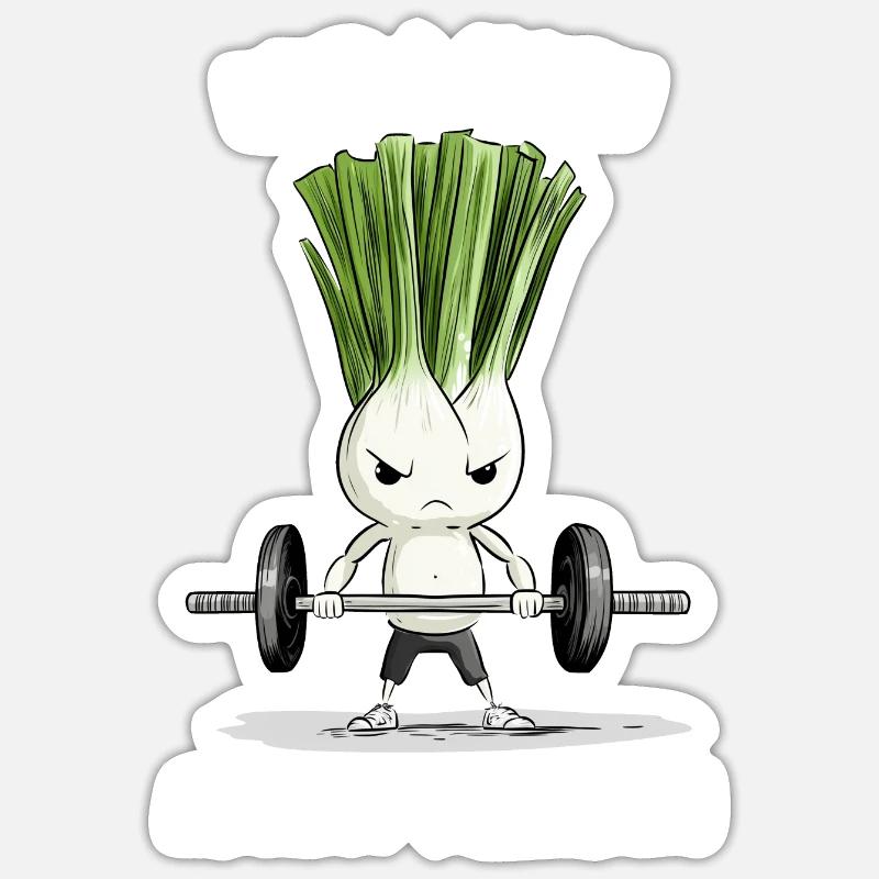 Bodybuilder - Sticker Größe S (10 x 10 cm) - Mattweiß