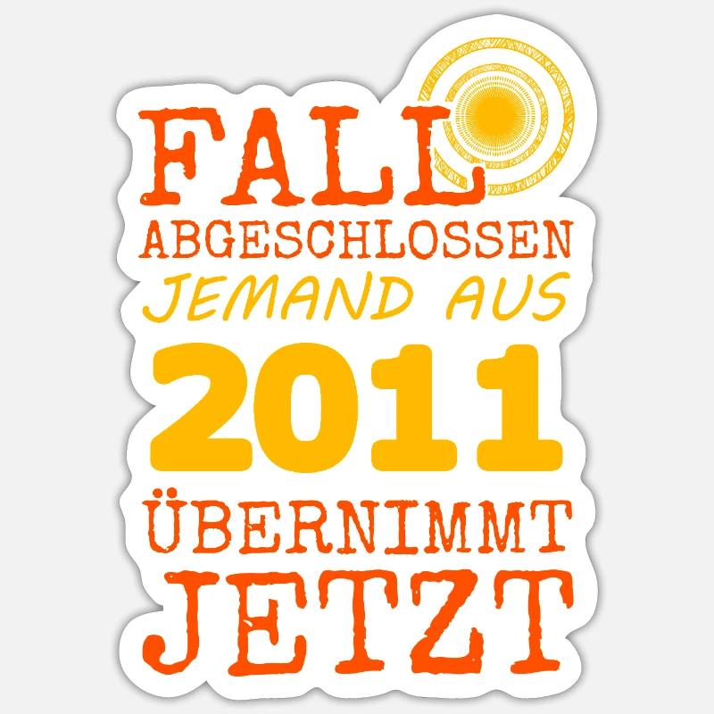 2011 - Sticker taille S (10 x 10 cm) - blanc mat