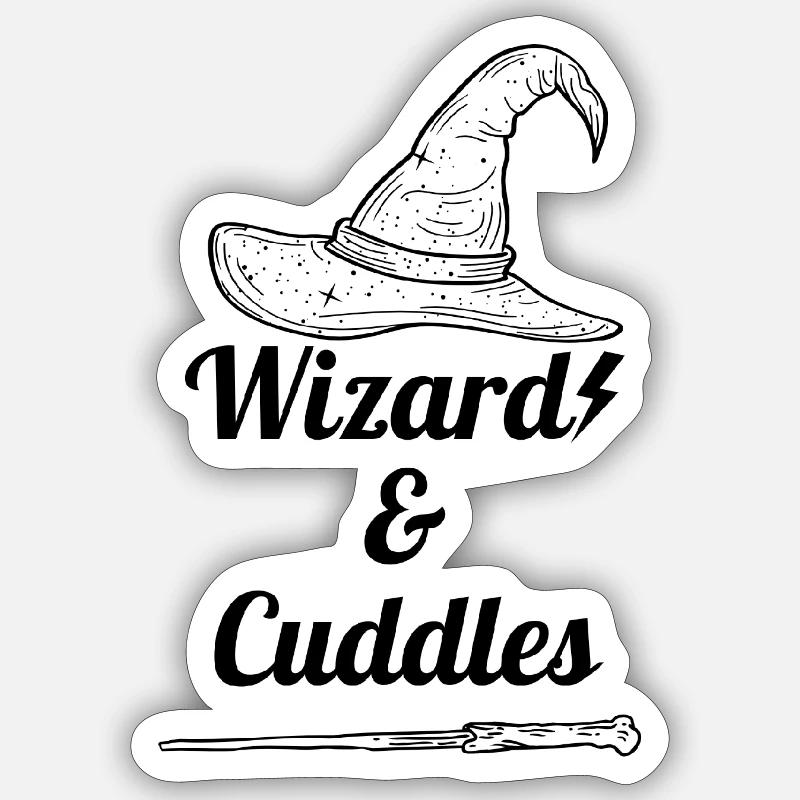 Wizard Cuddles Sticker size S (10 x 10 cm)