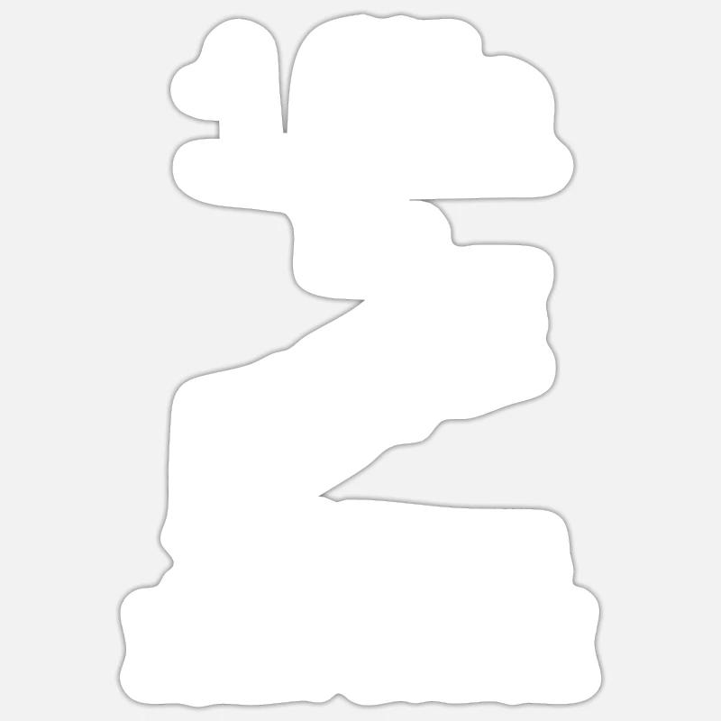 Fiete - Sticker size S (10 x 10 cm) - white matte