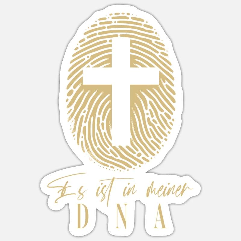 C’est dans mon ADN - Sticker taille S (10 x 10 cm) - blanc mat