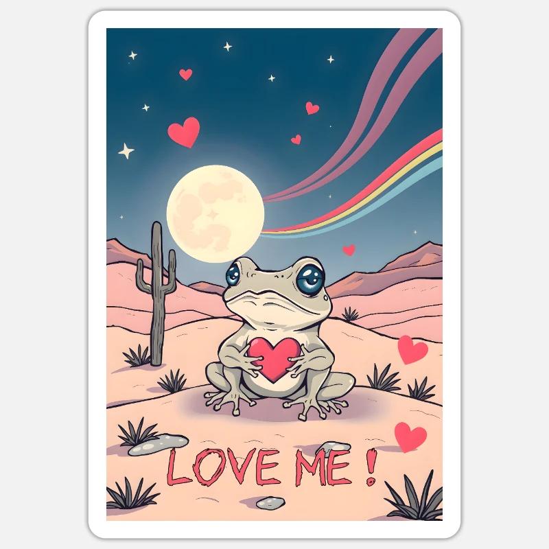 Love Me! Toad No.2 Sticker size S (10 x 10 cm)