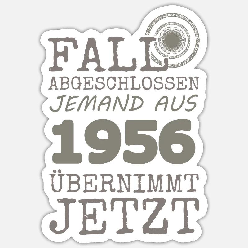 Fall 1956 - Sticker Größe S (10 x 10 cm) - Mattweiß