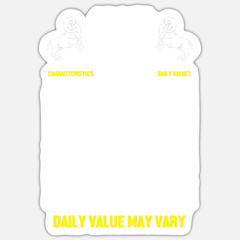 Sternzeichen Widder Sticker Größe S (10 x 10 cm)