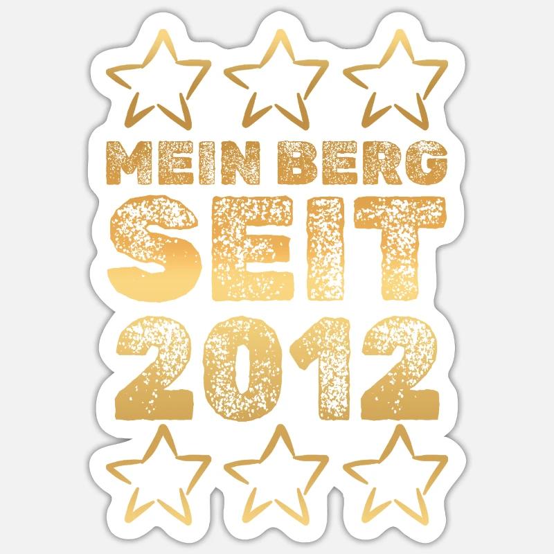 Bergen 2012 - Sticker taille S (10 x 10 cm) - blanc mat