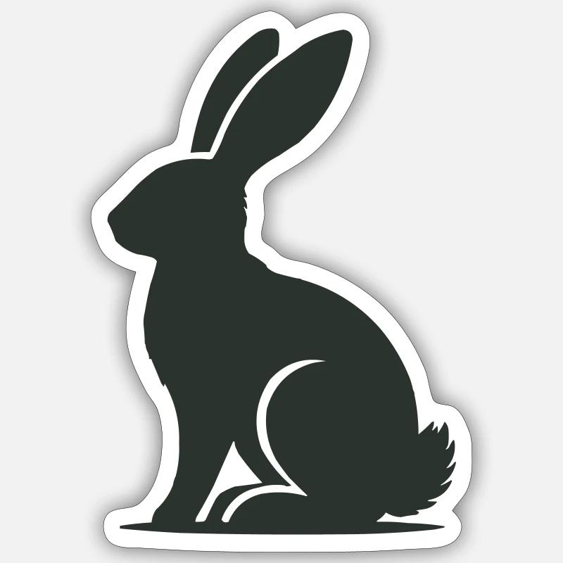 hare Sticker size S (10 x 10 cm)