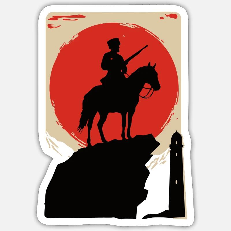 Abrek - Sticker Größe S (10 x 10 cm) - Mattweiß